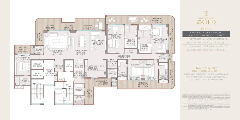 county 115 floor plan Noida